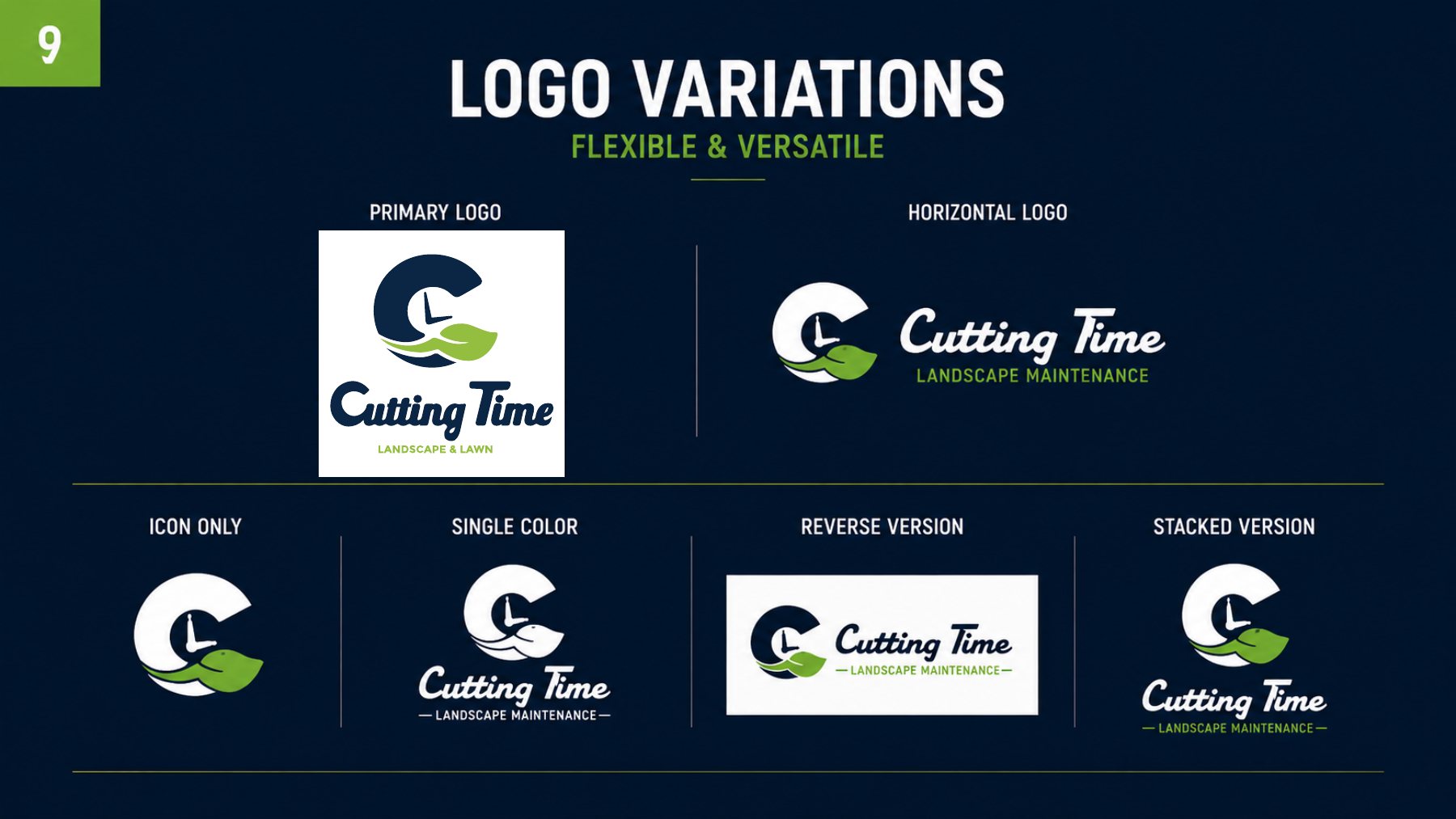 Cutting Time logo system