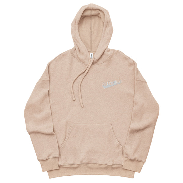 be Creative Unisex sueded fleece hoodie